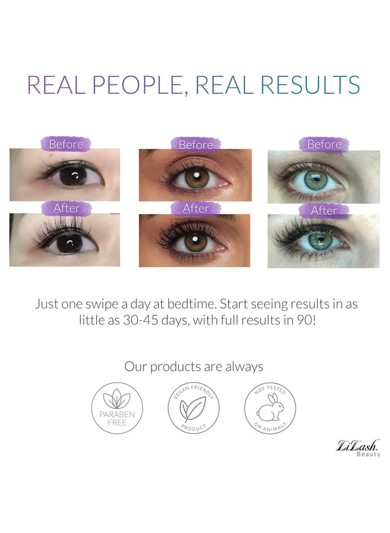 LiLash Eyelash Serum Advanced Lash Serum for Longer, Fuller Eyelashes, Enriched with Vitamin C, Promotes Natural Lash Growth & Strength  4ml  (6 Month Supply) - Image 4